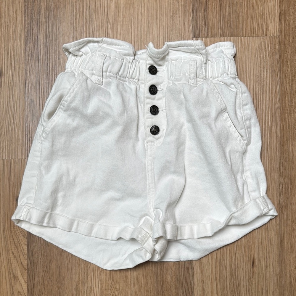 Sadie & Sage White High Waist Shorts
